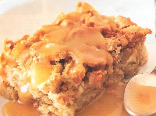 Apple Cake with Buttery Caramel Sauce