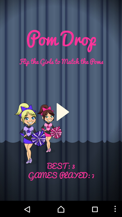 Android application Cheerleading All-Star Pom Drop screenshort
