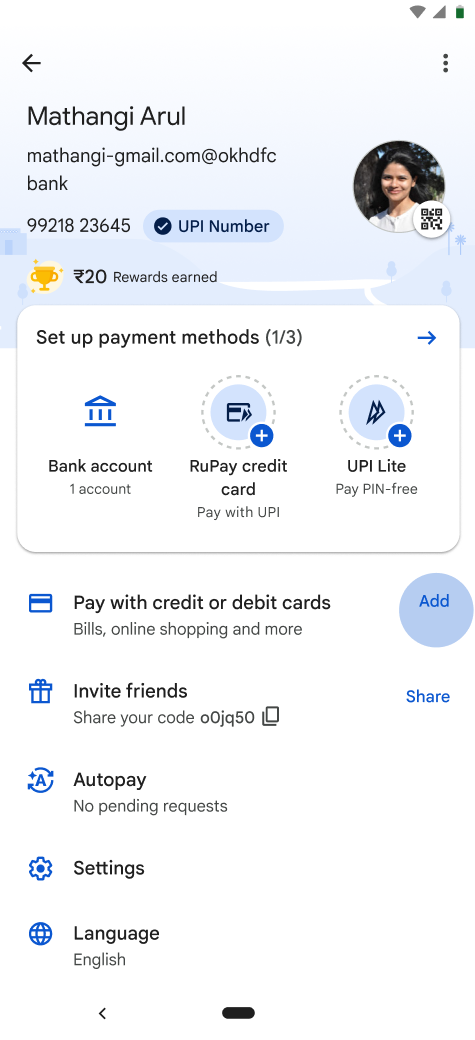 Pay with credit or debit cards