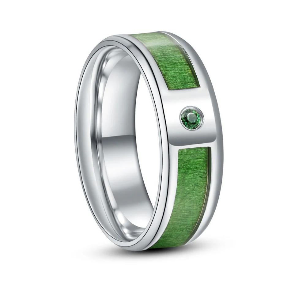 Anillo de acero inoxidable para hombre Elegante y duradero Joyería de moda Resistente al agua y antialérgico Perfecto para uso diario o regalo