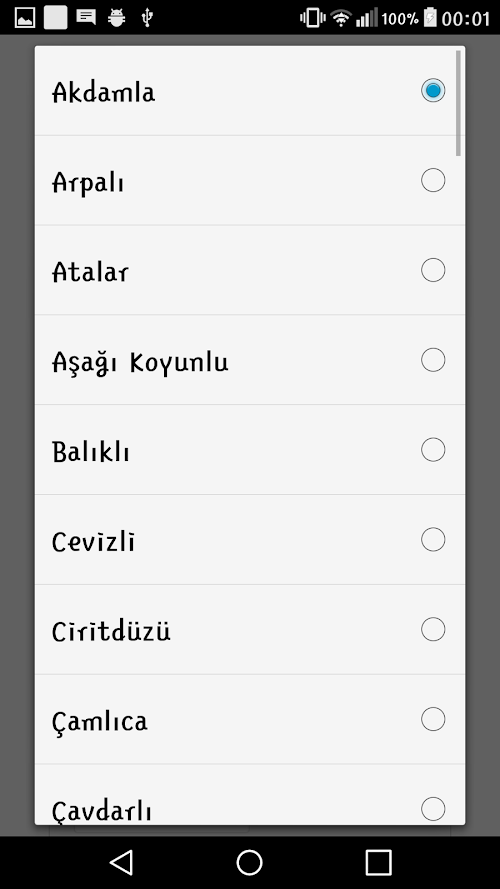 Android application Bursavder screenshort
