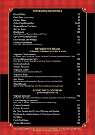 Sky Lounge - Chenthur Park menu 6