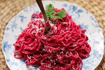 Beet Pesto Pasta