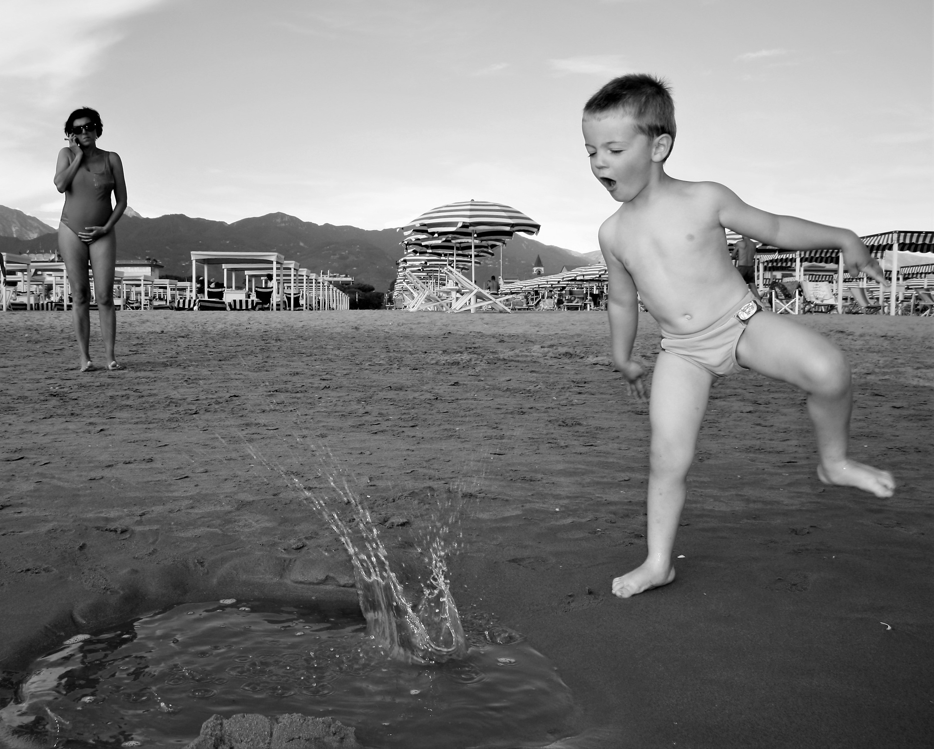 in spiaggia di si