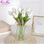 Hoa Giả - Hoa Tulip Cao Su Giả Như Thật Decor Trang Trí Nhà Cửa( 1 Bông)