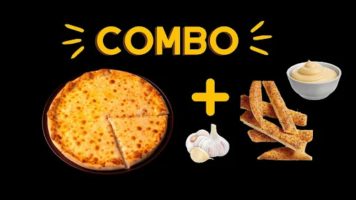 Combo One( Margherita Pizza + Garlic Bread Sticks + DIP )