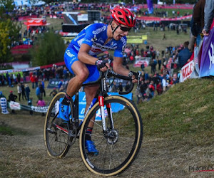 Oeps! In het wiel van Lars van der Haar trainen is blijkbaar toch niet zo simpel