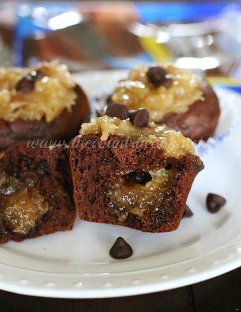 German Chocolate Chip Muffins