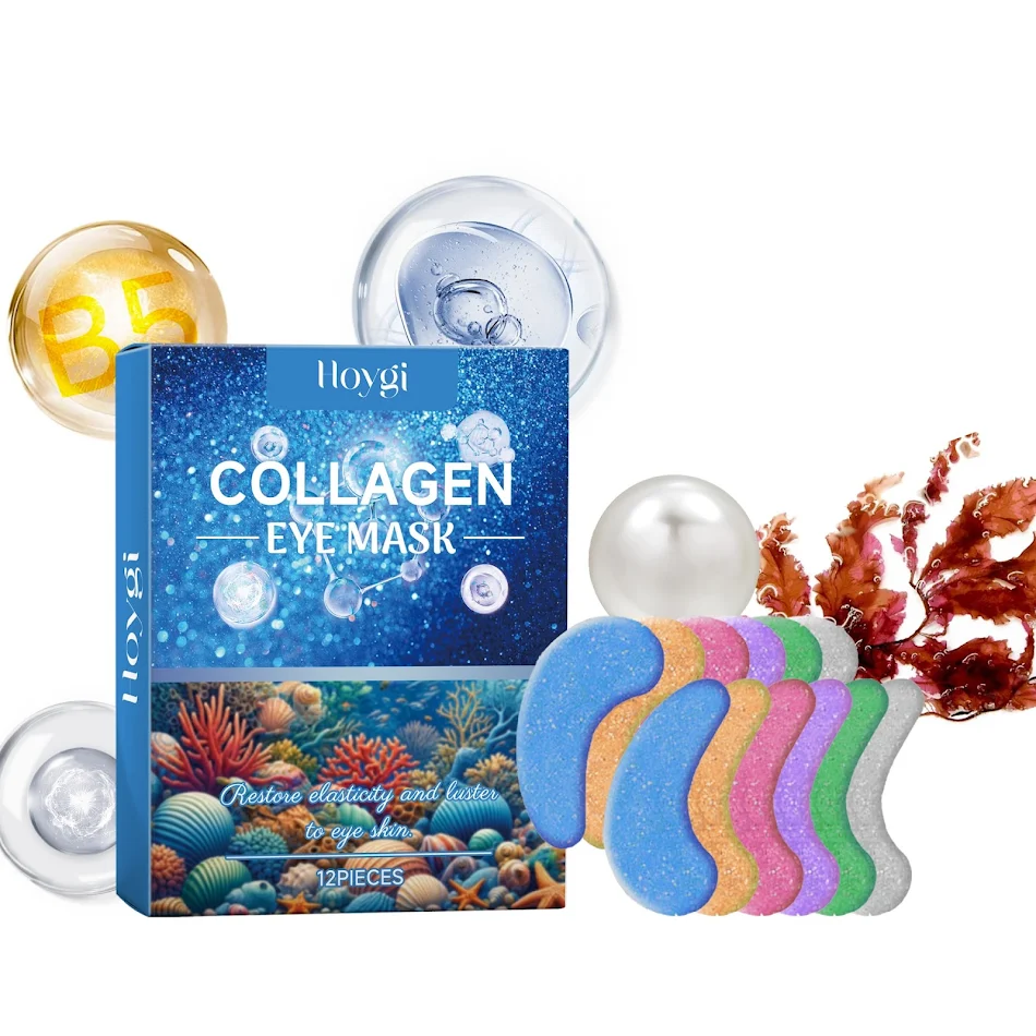 Collageen oogmasker voor minder rimpels, donkere kringen en wallen. Hydrateert, verzacht en verheldert de tere huid rond de ogen.