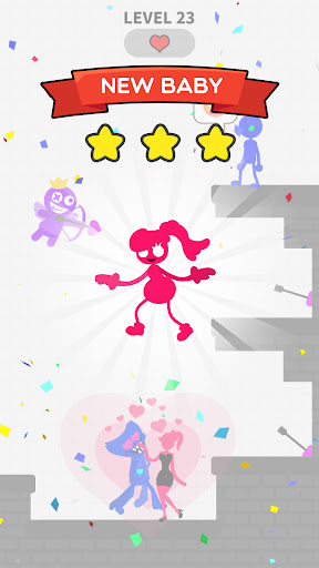 Screenshot Love Archer rainbow monster