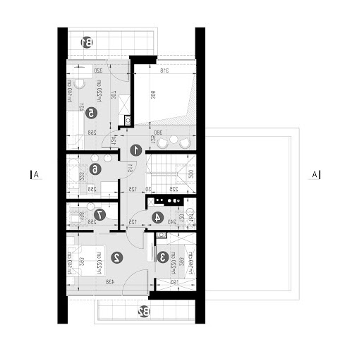 New House 758 G1 w1 - Rzut poddasza