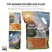 1 Tải 4 Bịch 16K Cát Khoáng Cho Mèo, Cát Vệ Sinh Cao Cấp Chuyên Dùng Cho Máy Vệ Sinh, Máy Dọn Phân Mèo