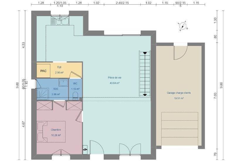  Vente Terrain + Maison - Terrain : 700m² - Maison : 110m² à Évreux (27000) 