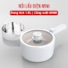 Nồi Nấu Mì Nồi Lẩu Mini Điện Chống Dính Đa Năng Công Suất 600W Dung Tích 1.5L Bảo Hành 1 Tháng Tn01