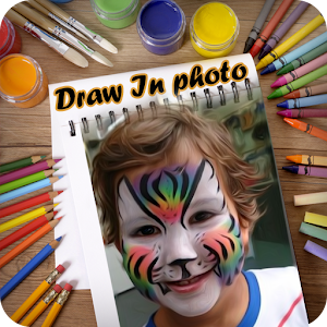 Draw In Photo Background  Icon
