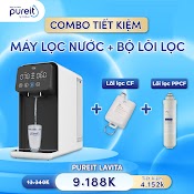 [Combo Tiết Kiệm] Máy Lọc Nước Pureit Lavita Và Lõi Lọc Cf, Lõi Lọc Ppcf - Hàng Chính Hãng