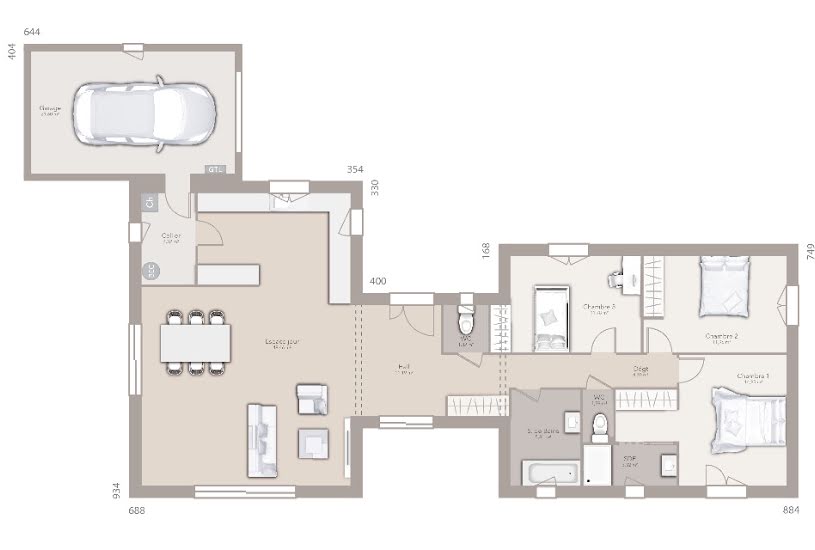  Vente Terrain + Maison - Terrain : 730m² - Maison : 120m² à Laragne-Monteglin (05300) 