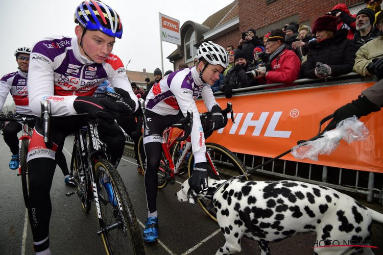 VIDEO: Mathieu van der Poel en verliezen gaan niét samen: "Wat sta je daar te hijgen man? Aap"