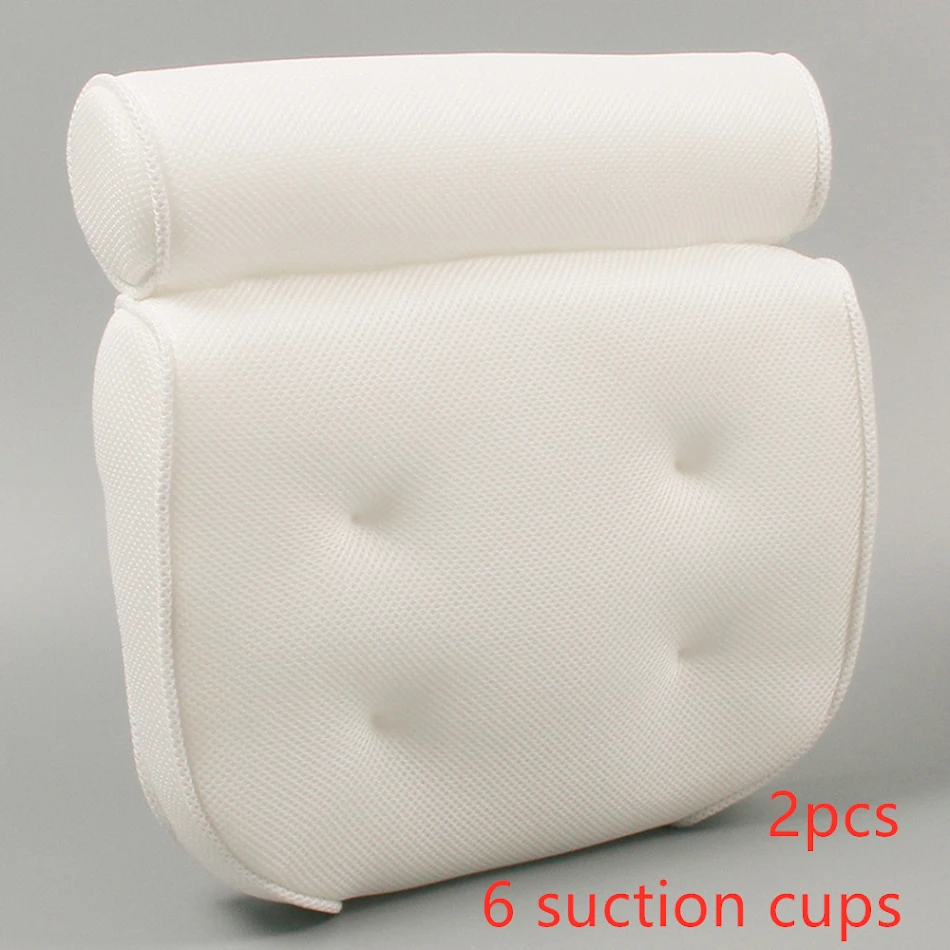 Almofada para banheira SPA, apoio de cabeça para banho de espuma, travesseiro. Desfrute de um banho relaxante e confortável com suporte para pescoço e costas.
