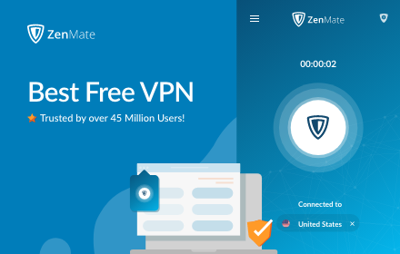 Free VPN ZenMate-Best VPN for Chrome Preview image 0