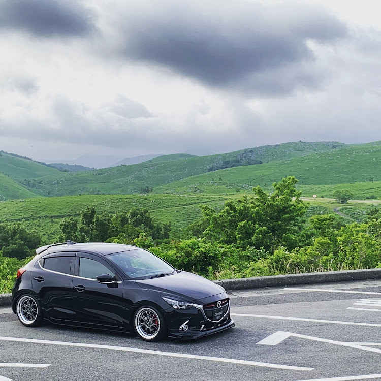 デミオのドライブ・DJデミオ・mazda2・demio・山口県秋吉台に関するカスタム事例の投稿画像1枚目