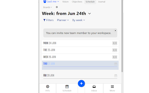 Week Plan