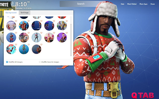 Christmas Skins Wallpapers Theme New Tab