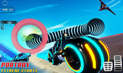 Tron Bike Stunt Transform Car Driving Simulator