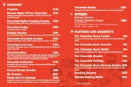 The Chocolate Room menu 2