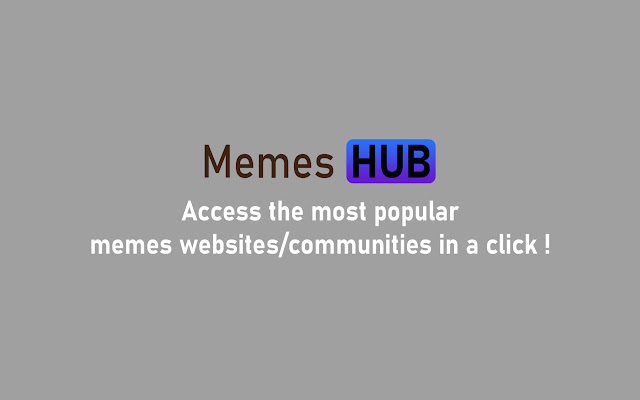 Memes Hub chrome extension