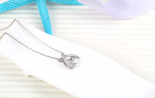 Title 2, S925 Silver Necklace Female Japanese Korean Ver...