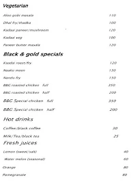 Black & Gold Restaurant menu 6