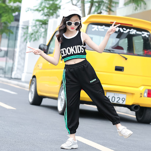 Title 6, Big Kids Summer Suit for Girls, New Western Sty...