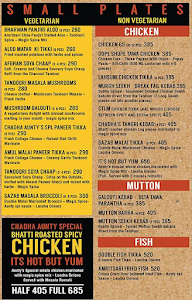 Chadha Aunty & Sons menu 3