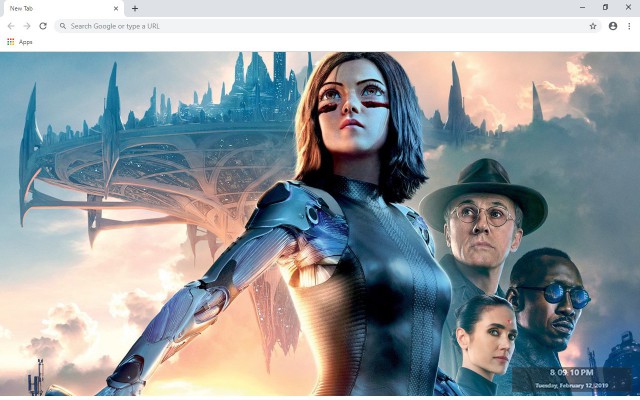 Alita: Battle Angel New Tab Theme