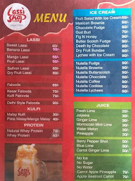 Oye Lassi menu 2