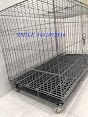 [Mẫu Mới] Chuồng, Lồng Cho Chó, Mèo Thú Cưng Lớn 1M3X60X70Cm Gấp Gọn Nan Dày