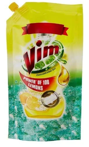 Vim Lemon Dishwash Gel Pouch