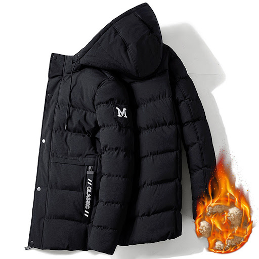 Title 12, Short Cotton Jacket with Detachable Hood Everyd...