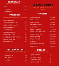 Cheers Parathas menu 1