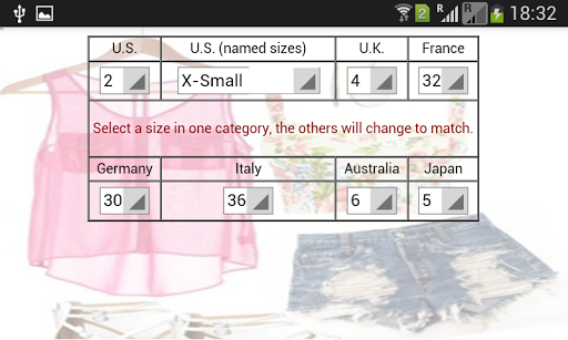 Women Clothing Sizes