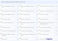 Peppy Parathas & Rolls By Chai Point menu 1