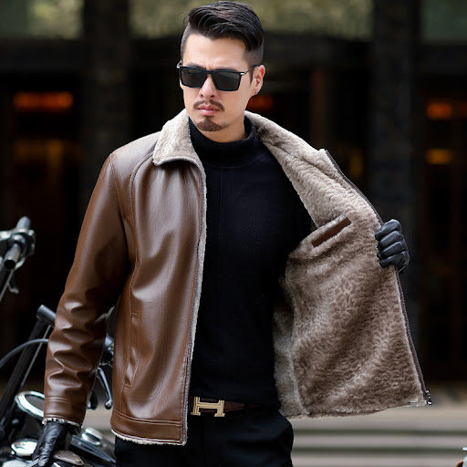 Title 5, New European and American mens plus velvet and...