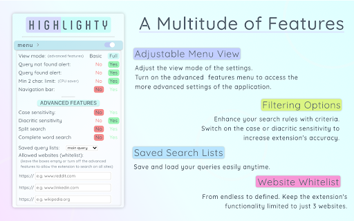 Highlighty: Search, Find, Multi Highlight