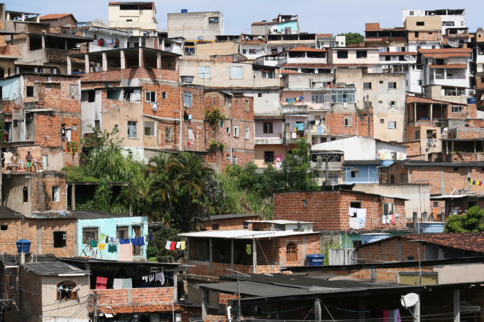 Tetti di una favela di Luna Nera