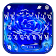 Thème de clavier Silver Blue Rose icon