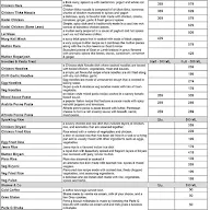 North Indian Trail menu 3