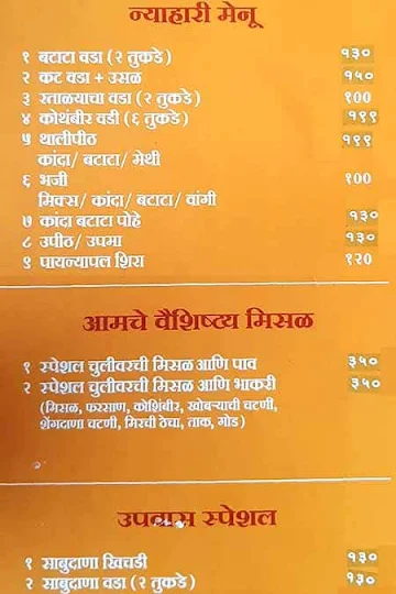 Naivedya menu 