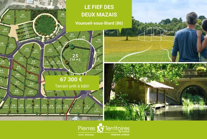  Vente Terrain à bâtir - 730m² à Vouneuil-sous-Biard (86580) 