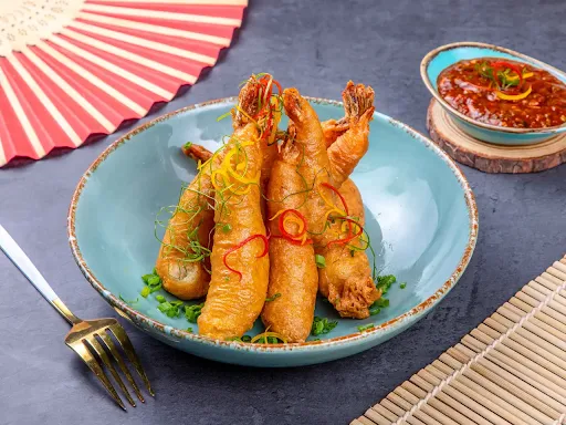 Golden Fried Prawns